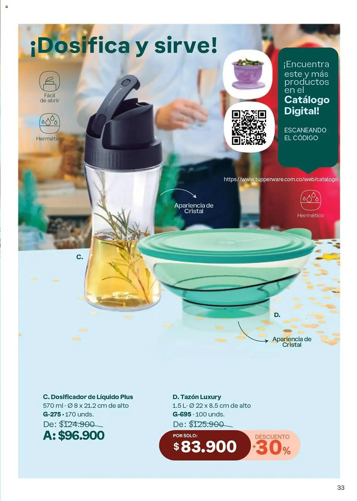 Catalogo de Catálogo Tupperware 29 de noviembre al 26 de diciembre 2024 - Pag 33