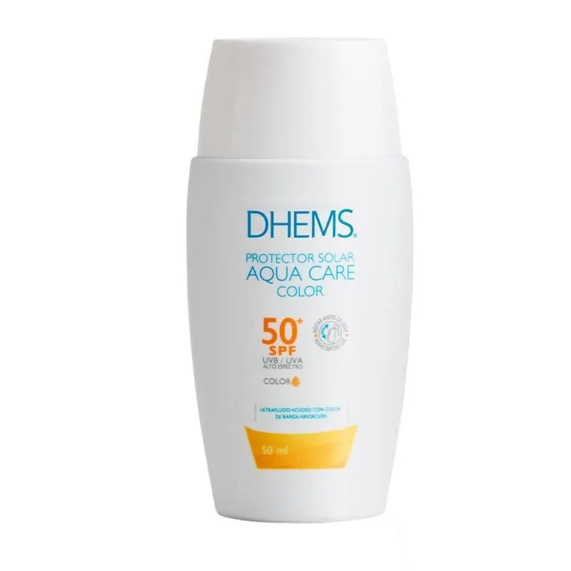 Protector Solar Dhems Aqua Care Con Color 50ml