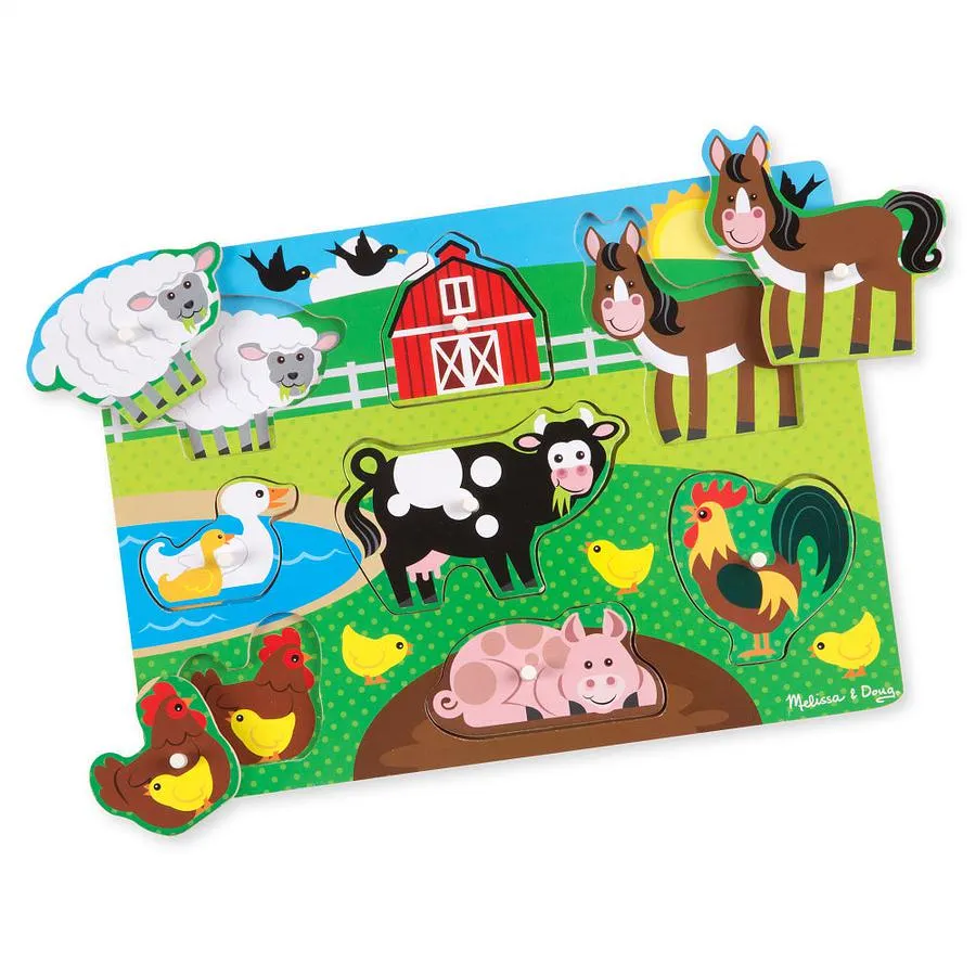 Melissa & Doug Rompecabezas Animales De La Granja
