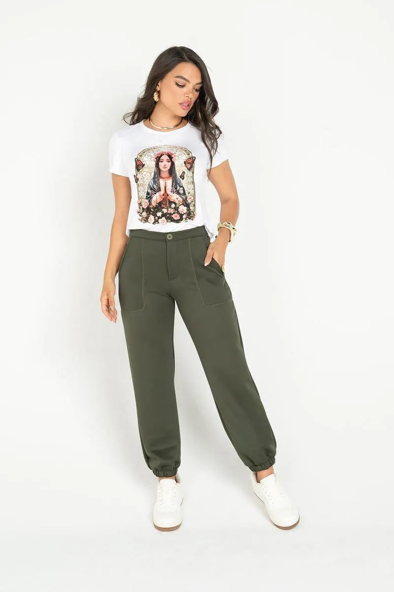 JOGGER BOTA TUBO Verde