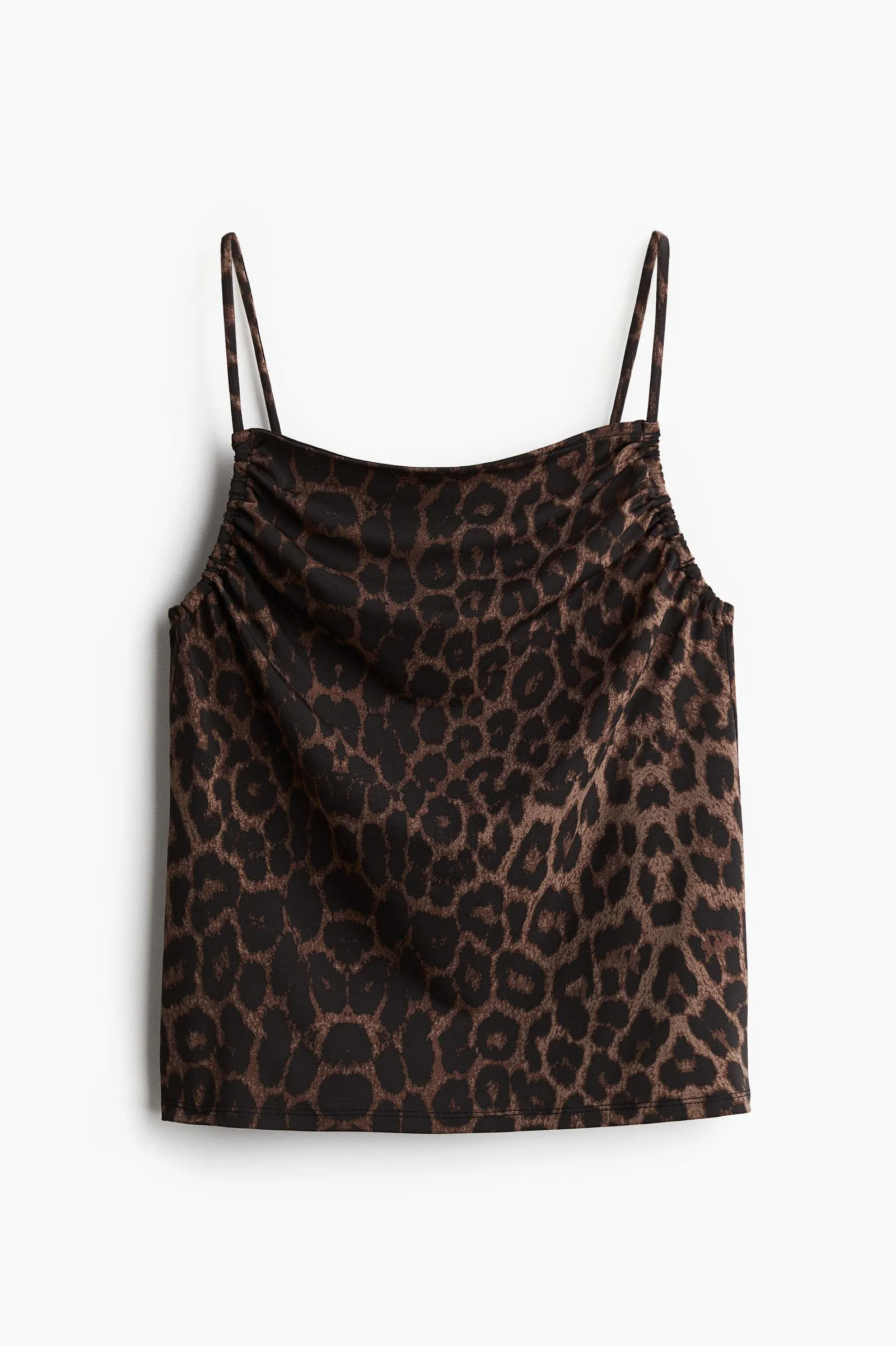 Top de tiras fruncido