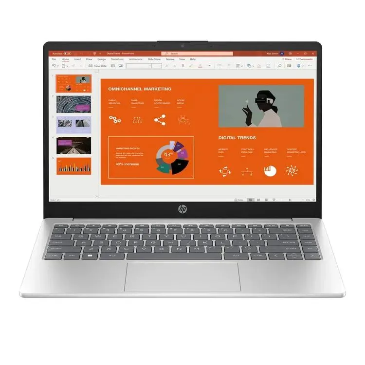 Computador Portátil HP 14" Pulgadas EP0027la - Intel Core i3 - RAM 8GB- Disco SSD 512 GB - Plateado