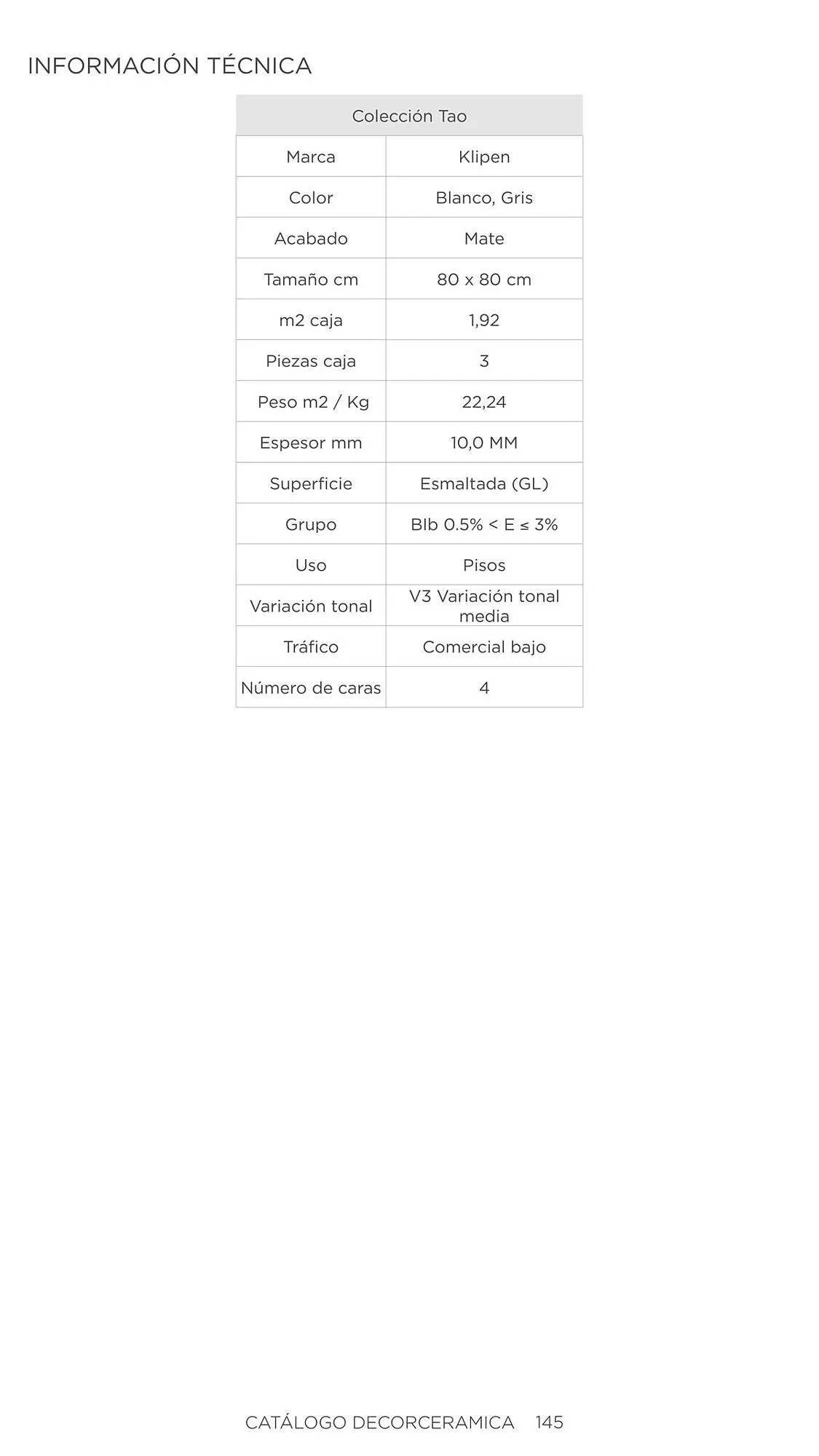 Catalogo de Catálogo Decorceramica 6 de noviembre al 6 de mayo 2025 - Pag 145