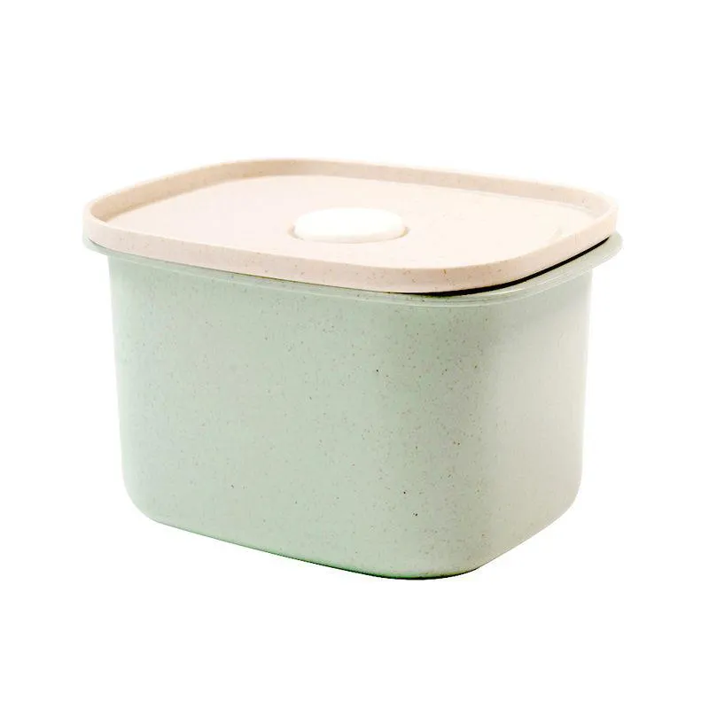 contenedor Rectangular de Trigo Verde