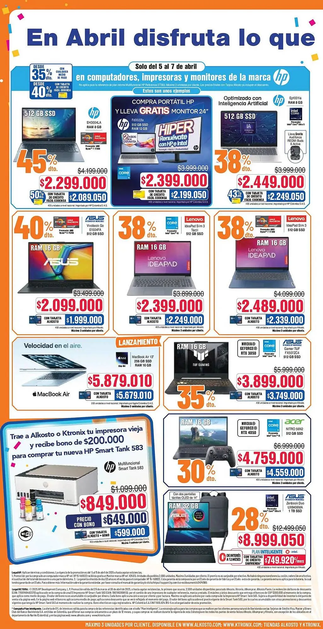 Catalogo de Catálogo Alkosto 6 de abril al 6 de abril 2025 - Pag 4