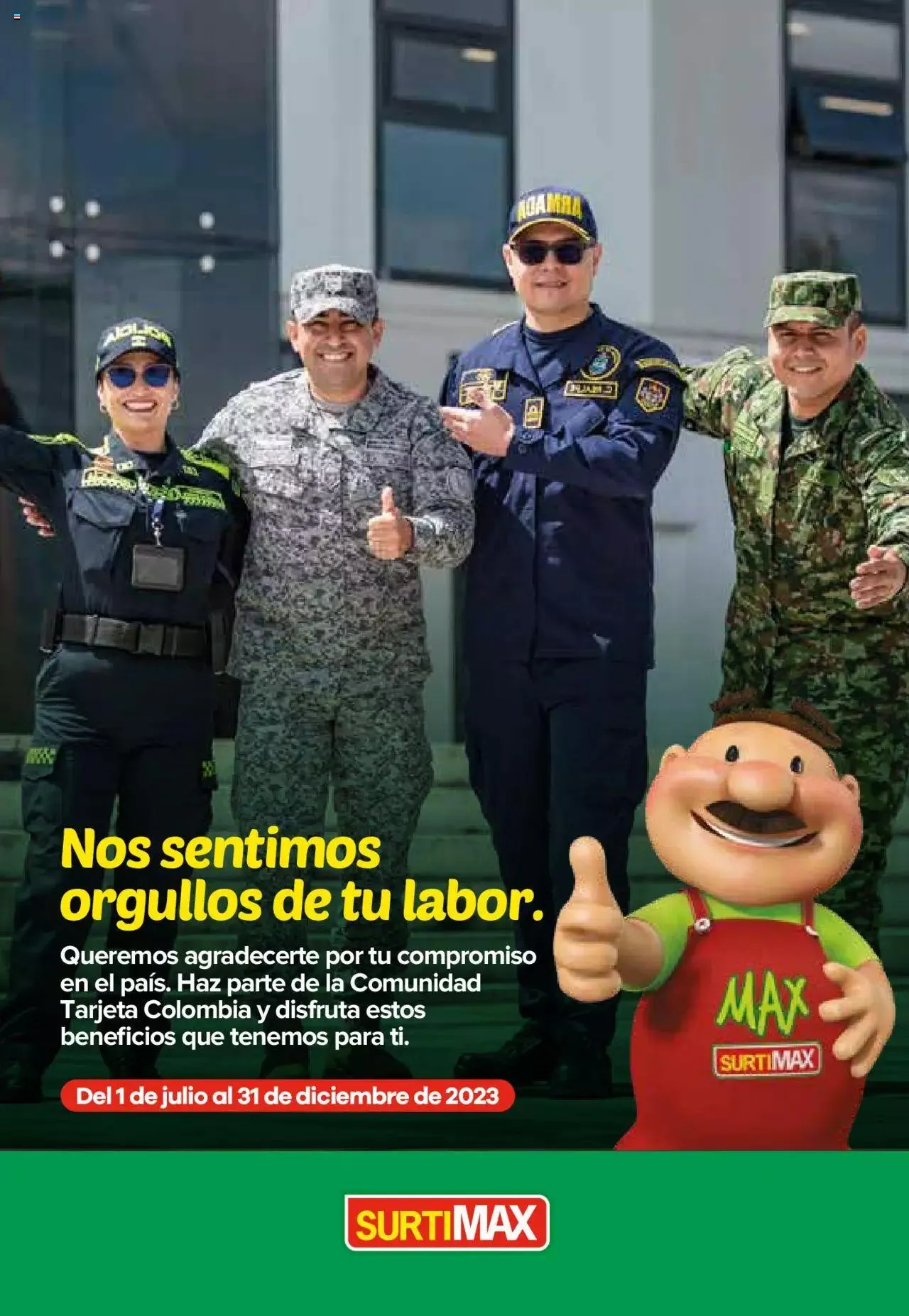 Catalogo de Surtimax - Cuponera Tarjeta Colombia 1 de julio al 31 de diciembre 2023 - Pag 1
