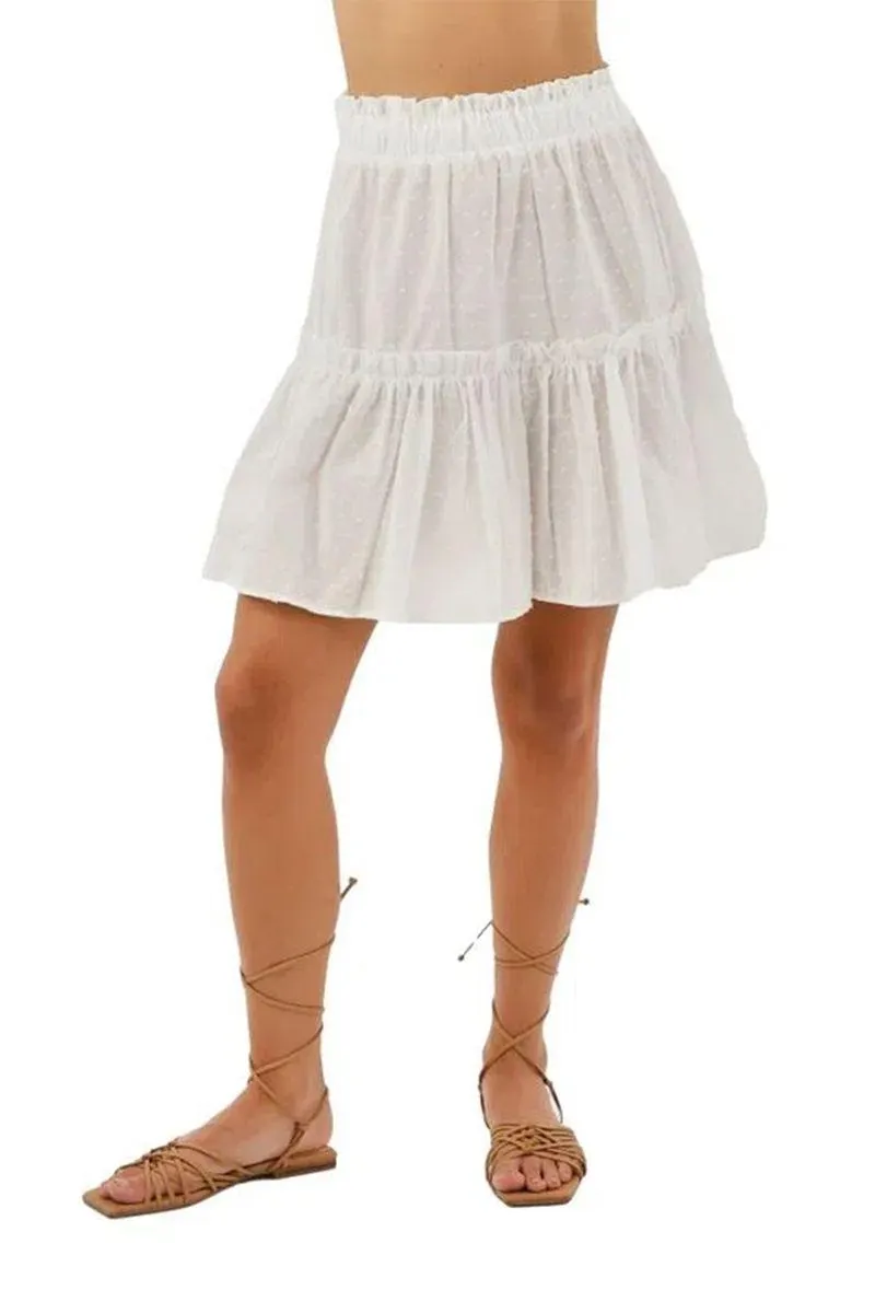 Falda Corta Blanco para mujer Bianco