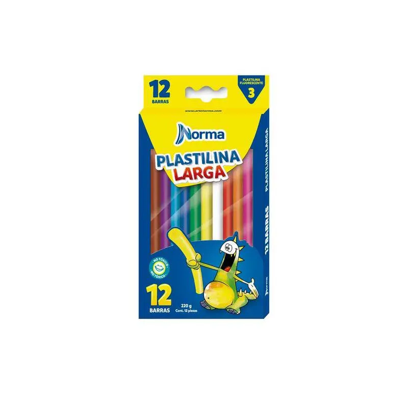 Plastilina Norma x 12 larga