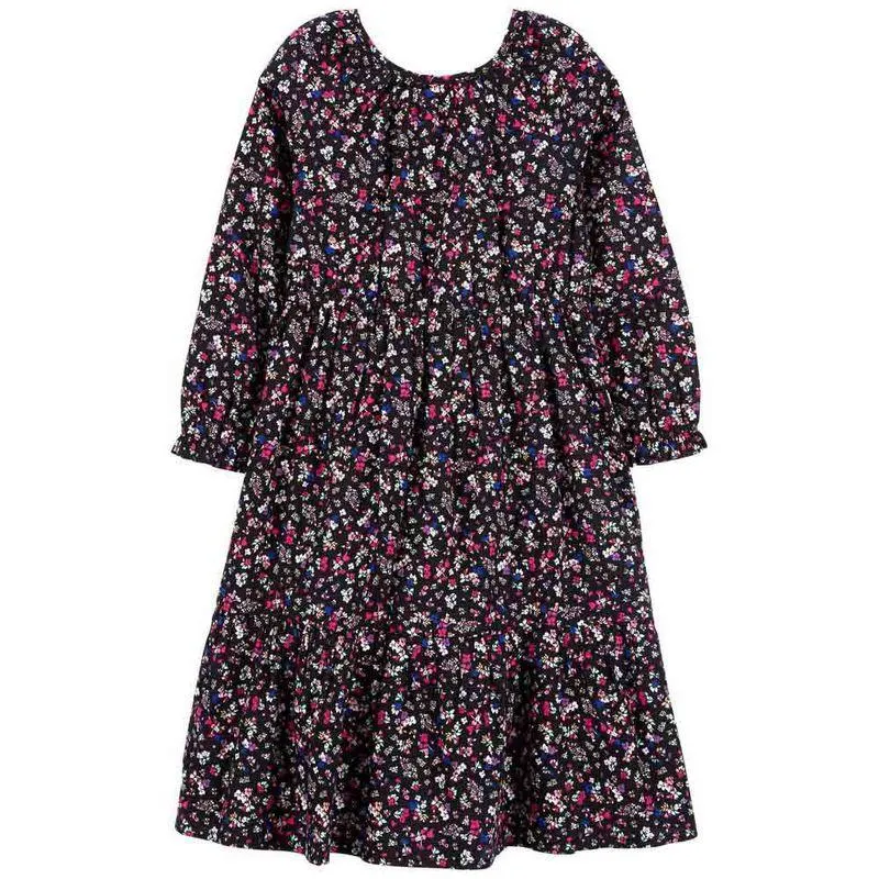 Vestido Flores Niña Talla 6-6X