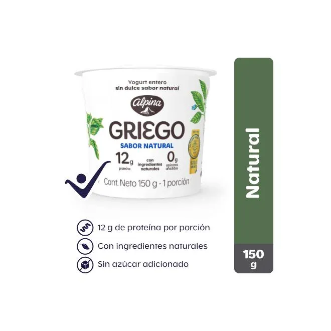 Yogurt Griego Natural 150 g