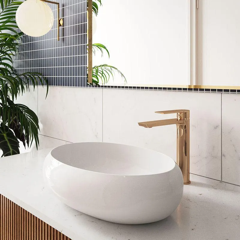 Griferia lavamanos Alta Squadra ROSE GOLD