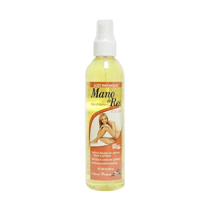 Aceite Para Masajes Mano De Res Frasco Con 240 mL