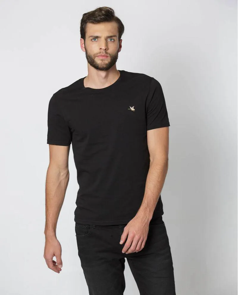 Camiseta Básica de Hombre, Slim Fit Cuello Redondo - Algodón Pima