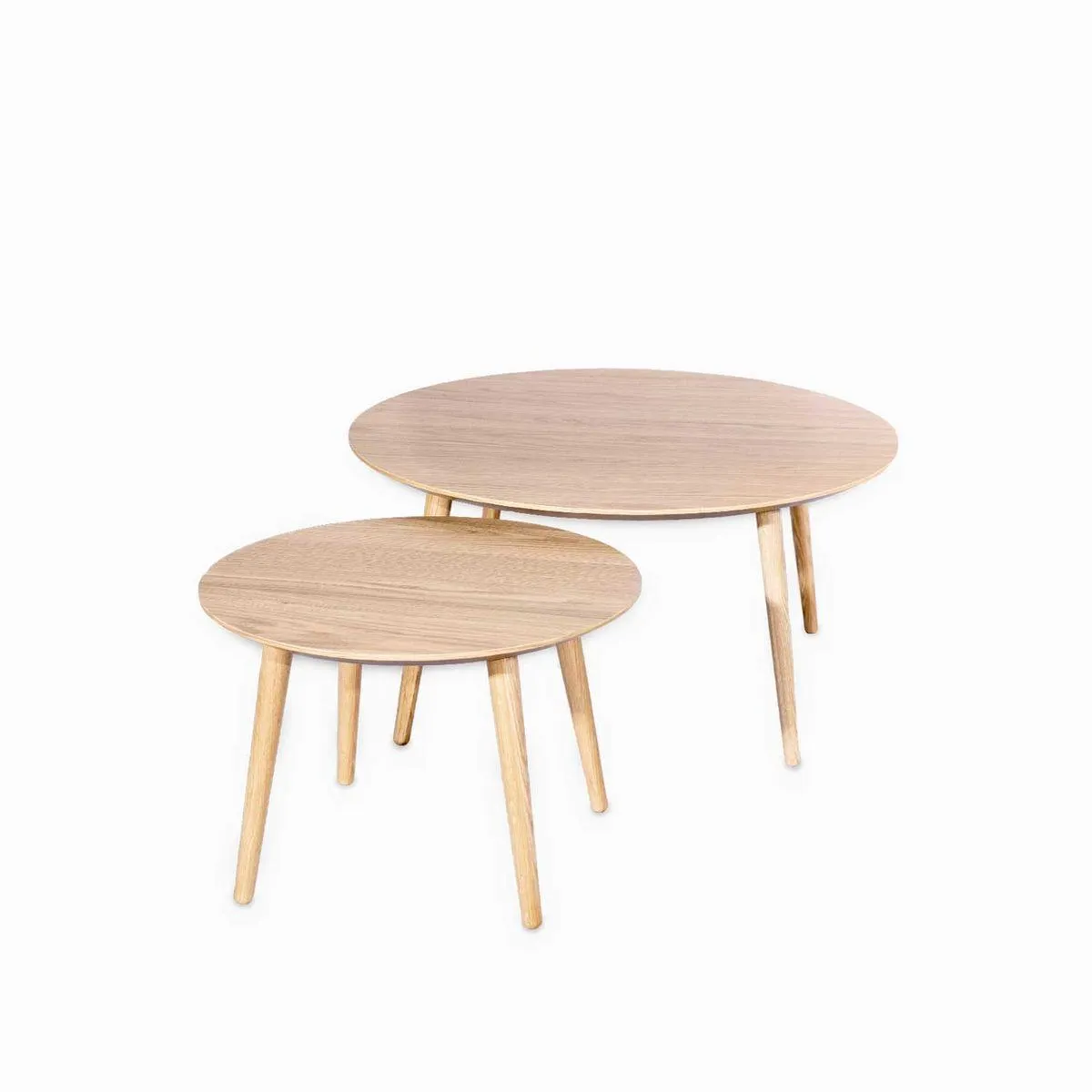 Set mesas de centro redonda Ari 41x58x58-45x88x88