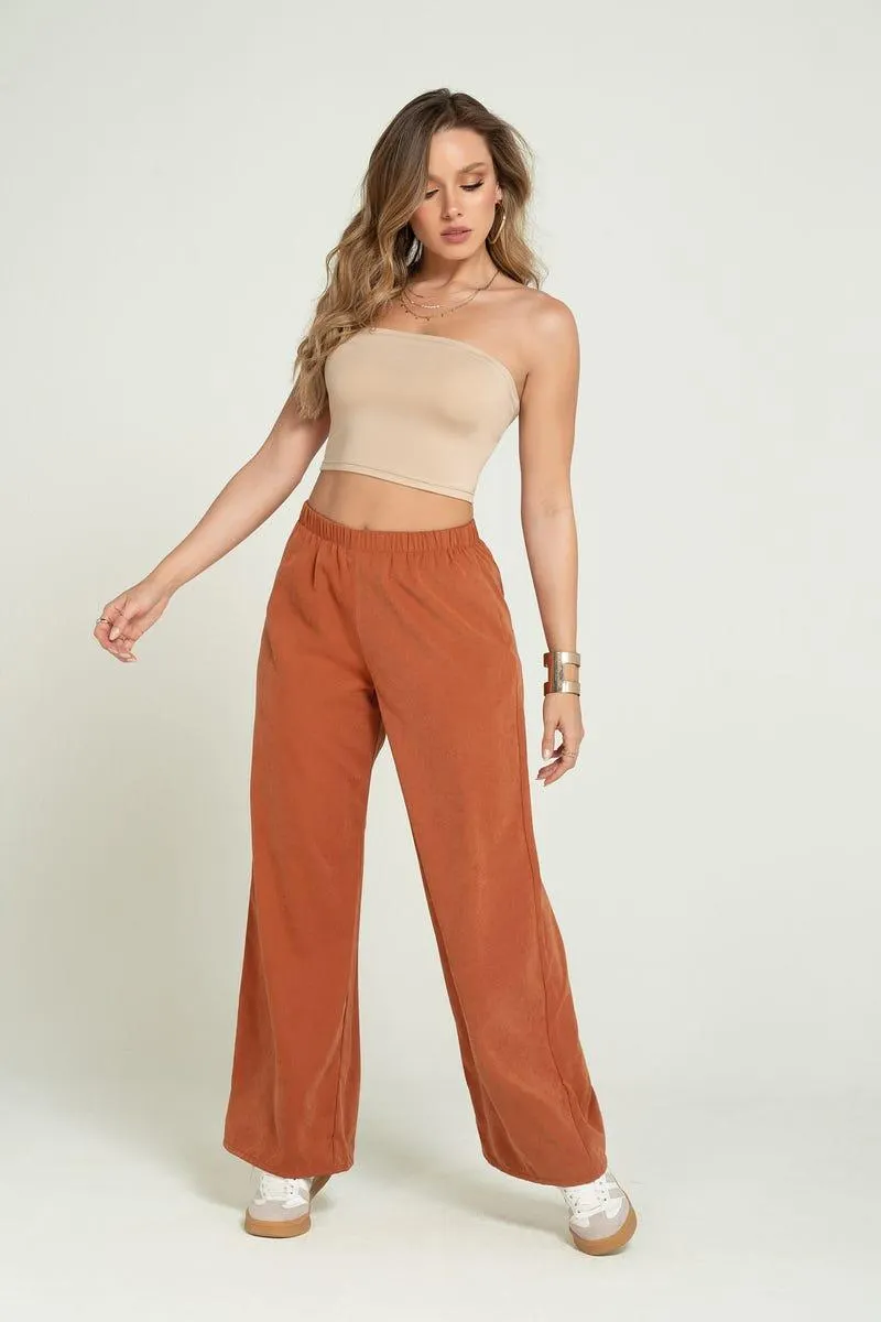 PANTALON BOTA AMPLIA Naranjado