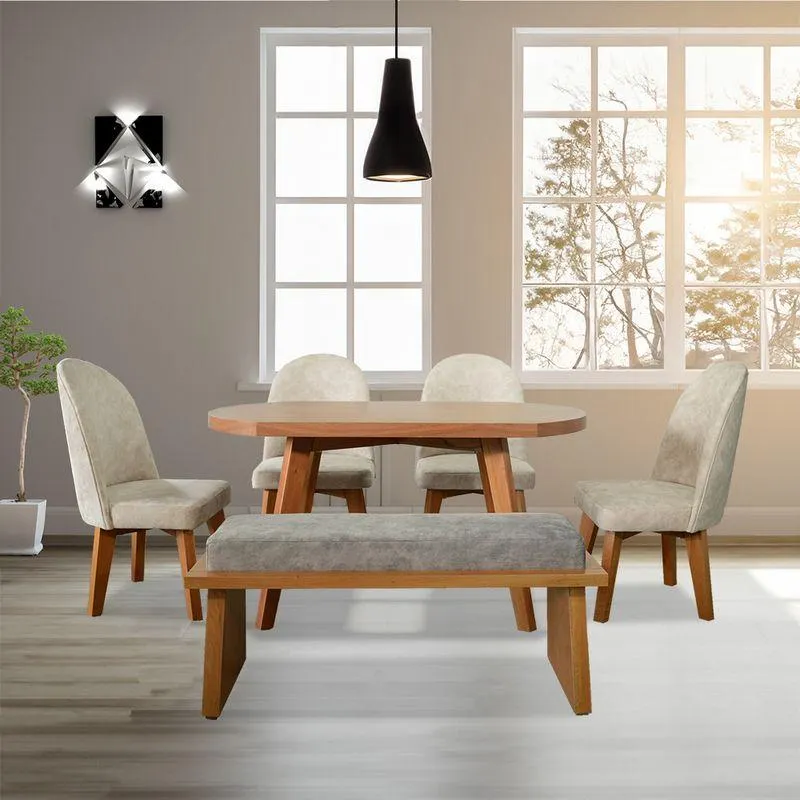 COMEDOR IBG BRUSELAS 4 PUESTOS NATURAL BEIGE