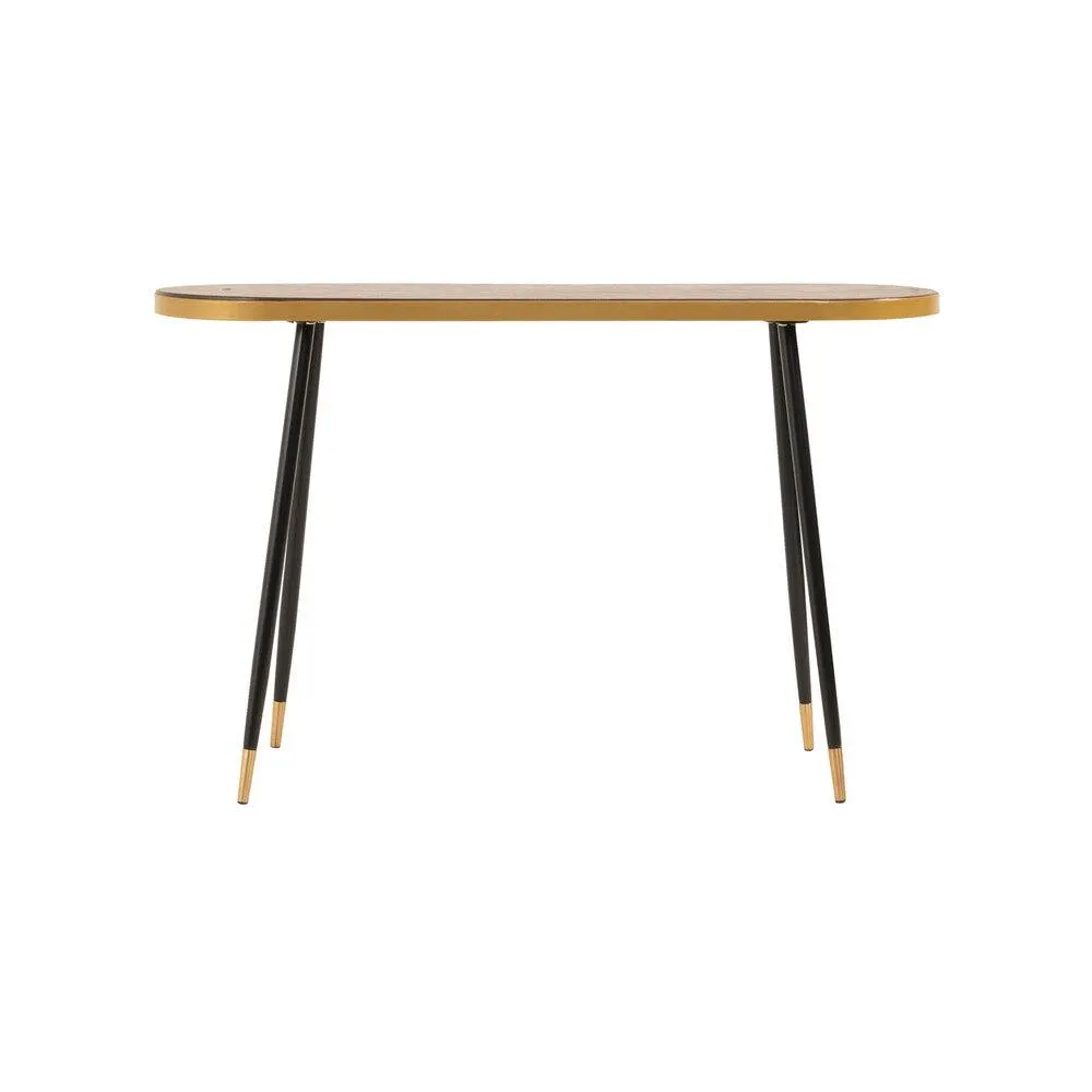 Consola Waltrude Ovalada Dorada