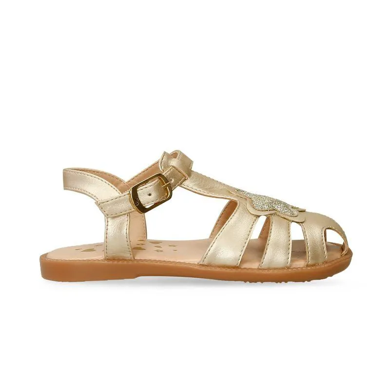 Sandalias Champaña Bubblegummers Qaitana Niña