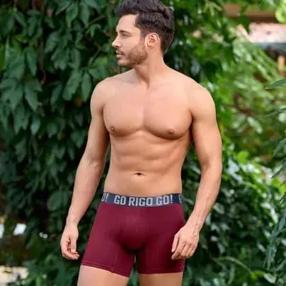 Mijitos Bóxer con elástico Vinotinto