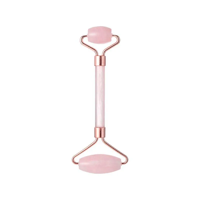 Rodillo de Jade Rosa de Doble Cabeza