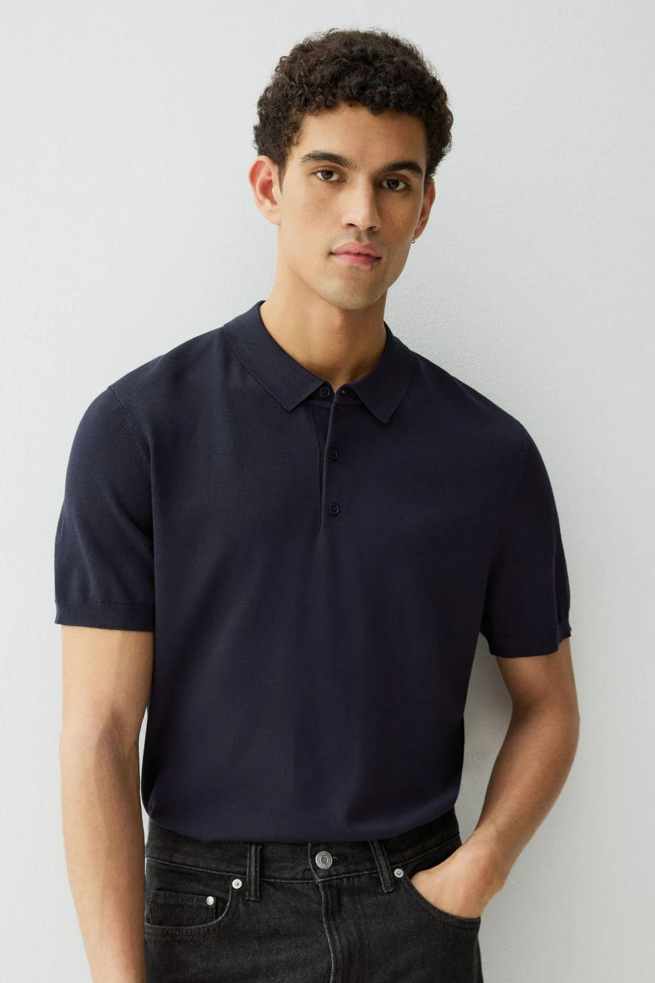 Camiseta estilo polo Slim Fit