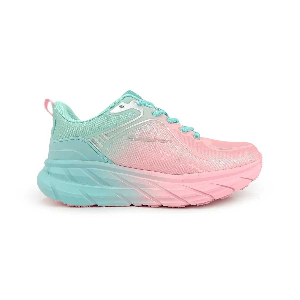 Tenis Deportivo Croydon Rosado Verde Mujer