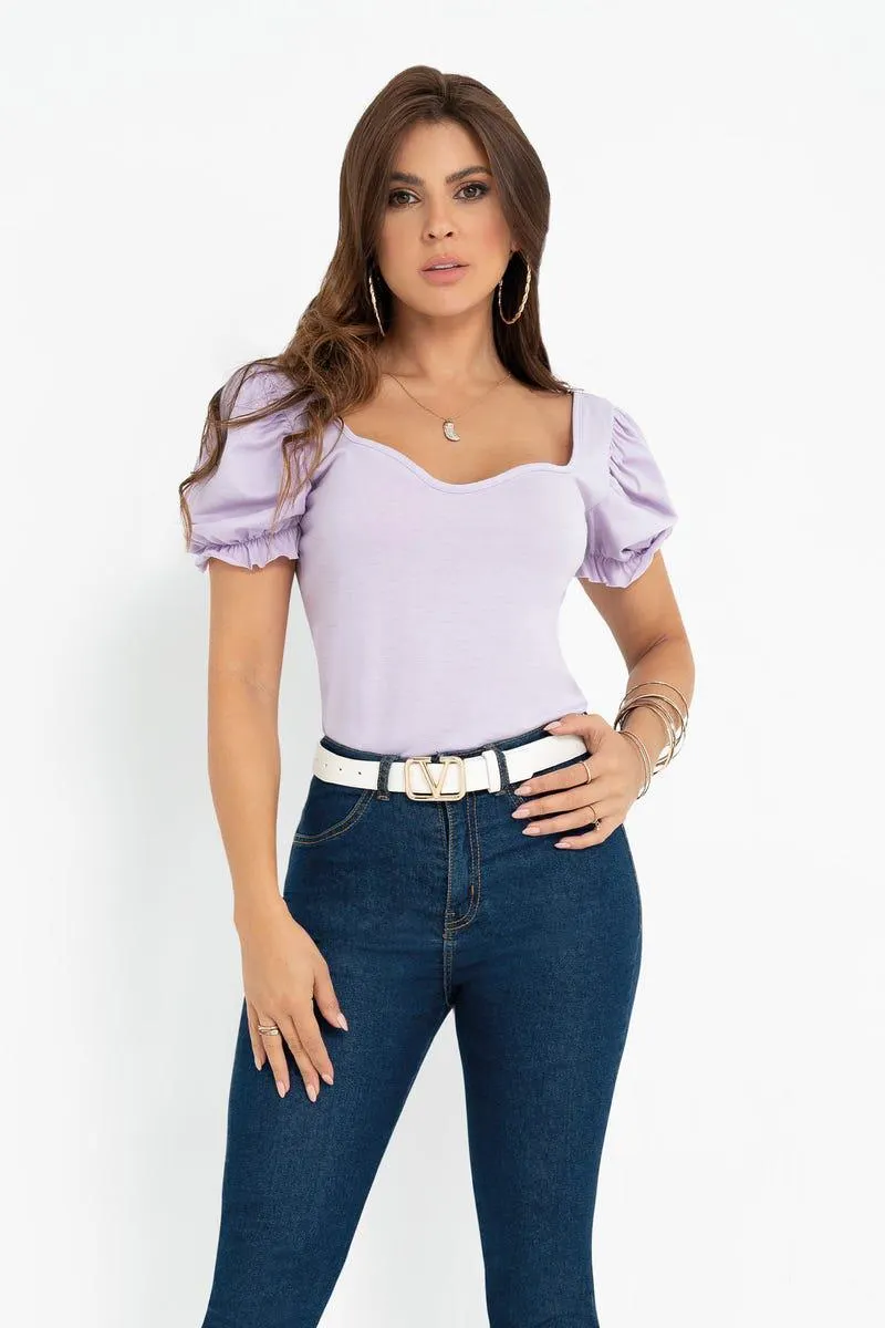 CAMISETA MANGA CORTA Morado