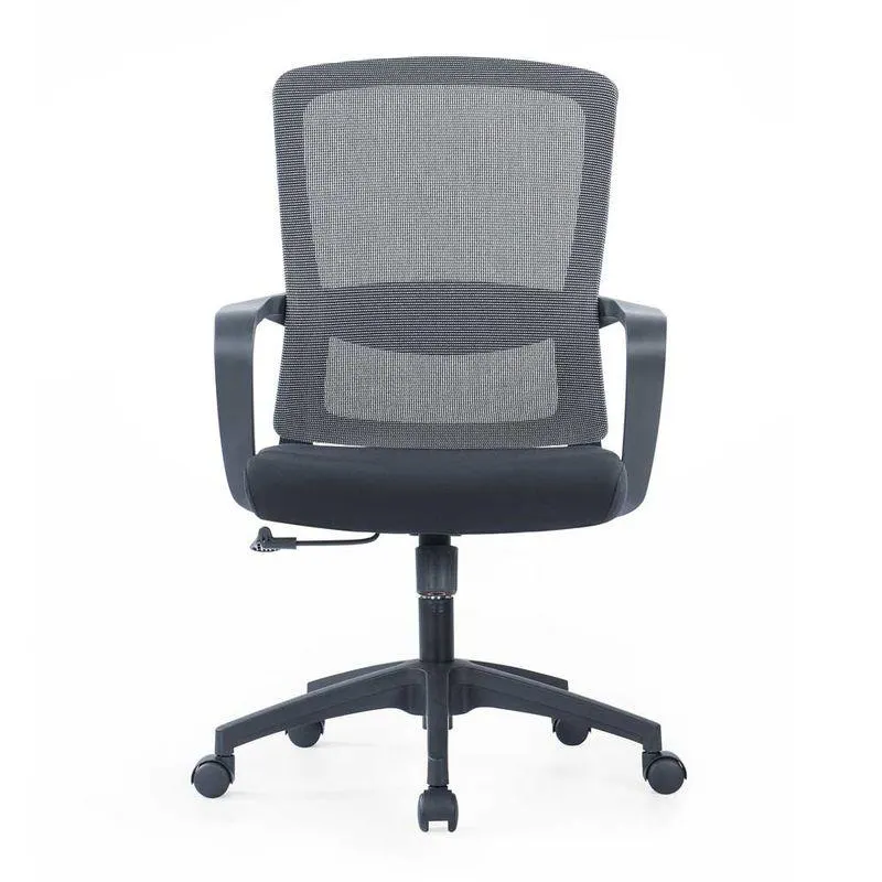 Silla Giratoria Lauren Negro/Gris
