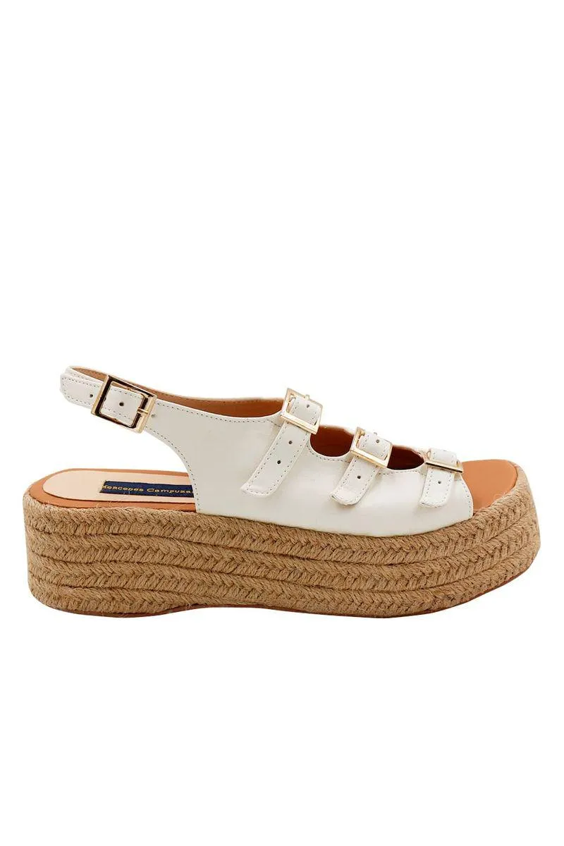 Spadrilla Plataforma Marfil Lumy