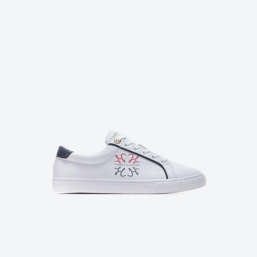 Tenis Casuales Mujer Tommy Shoes Td4j Blanco
