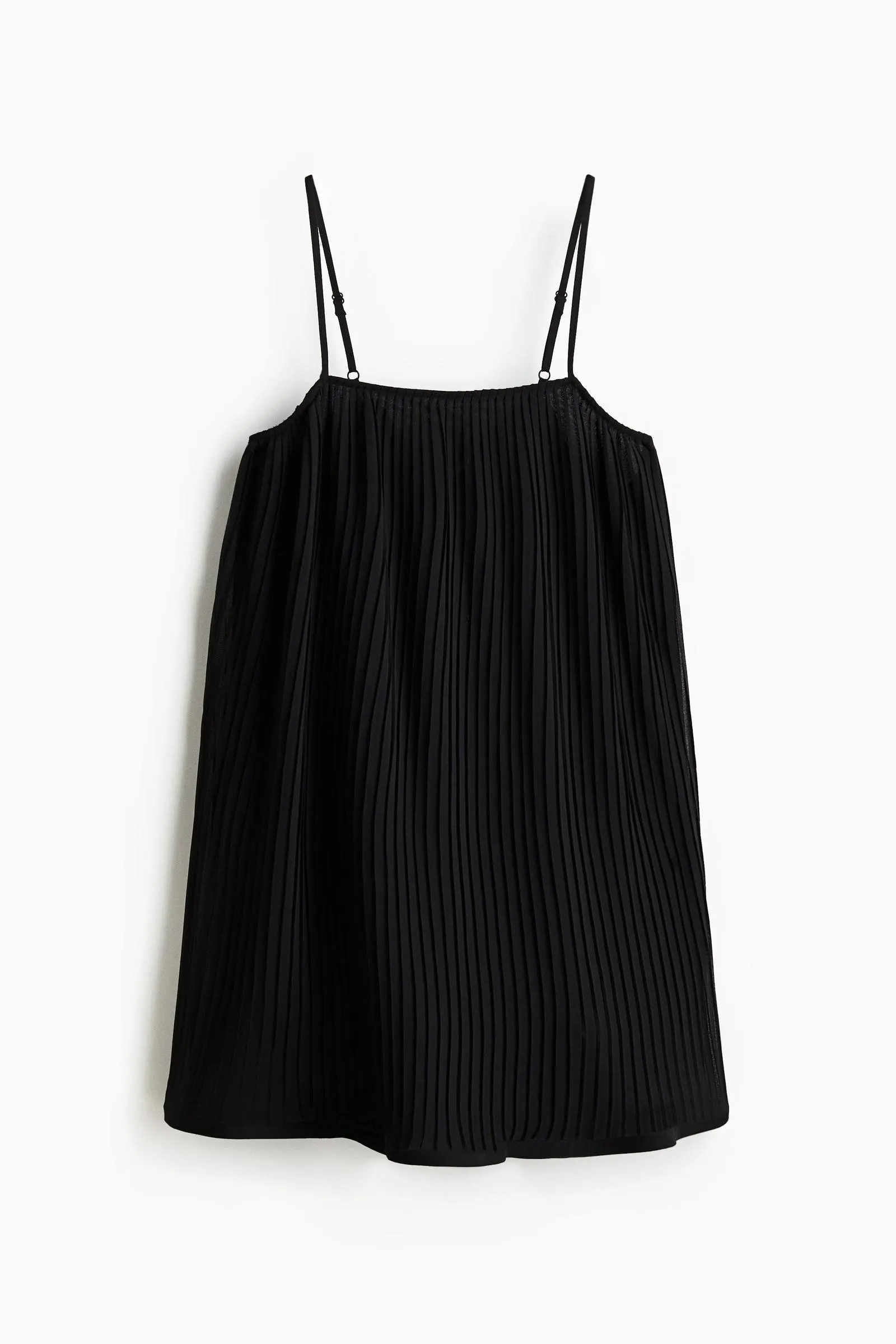 Vestido plisado con tiras delgadas