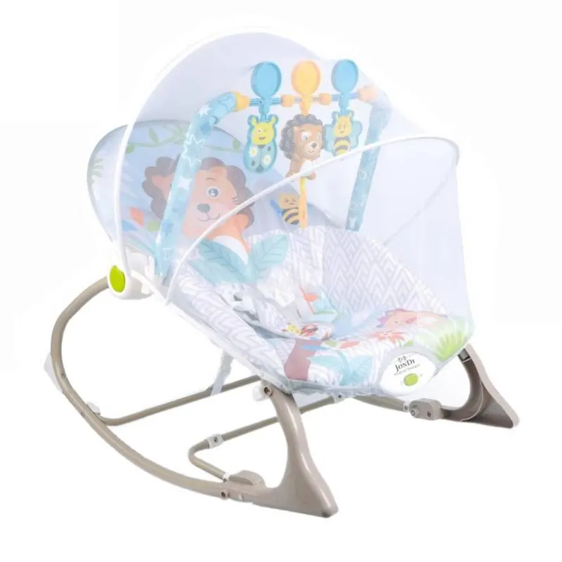 Silla para Bebe Mecedora Vibradora Musical 3 en 1 Mosquitero