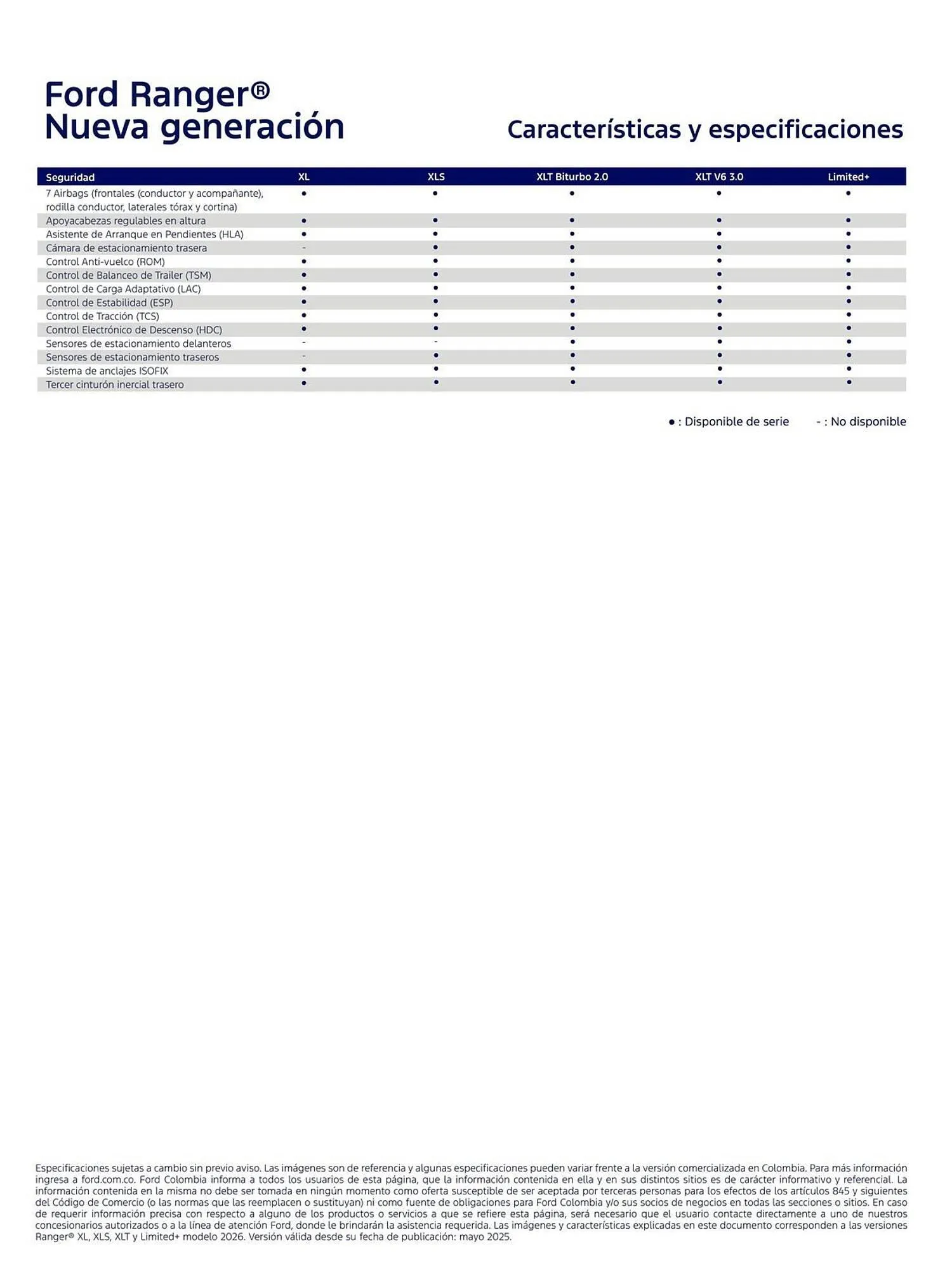 Catalogo de Catálogo Ford 1 de octubre al 31 de octubre 2026 - Pag 5