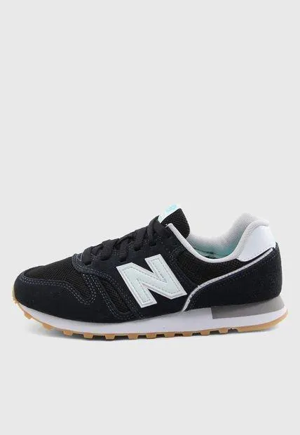 Tenis Lifestyle Negro-Verde Menta-Blanco New Balance 373 v2