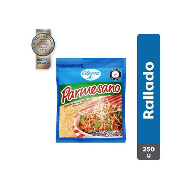 Queso Parmesano Rallado Alpina 250 g
