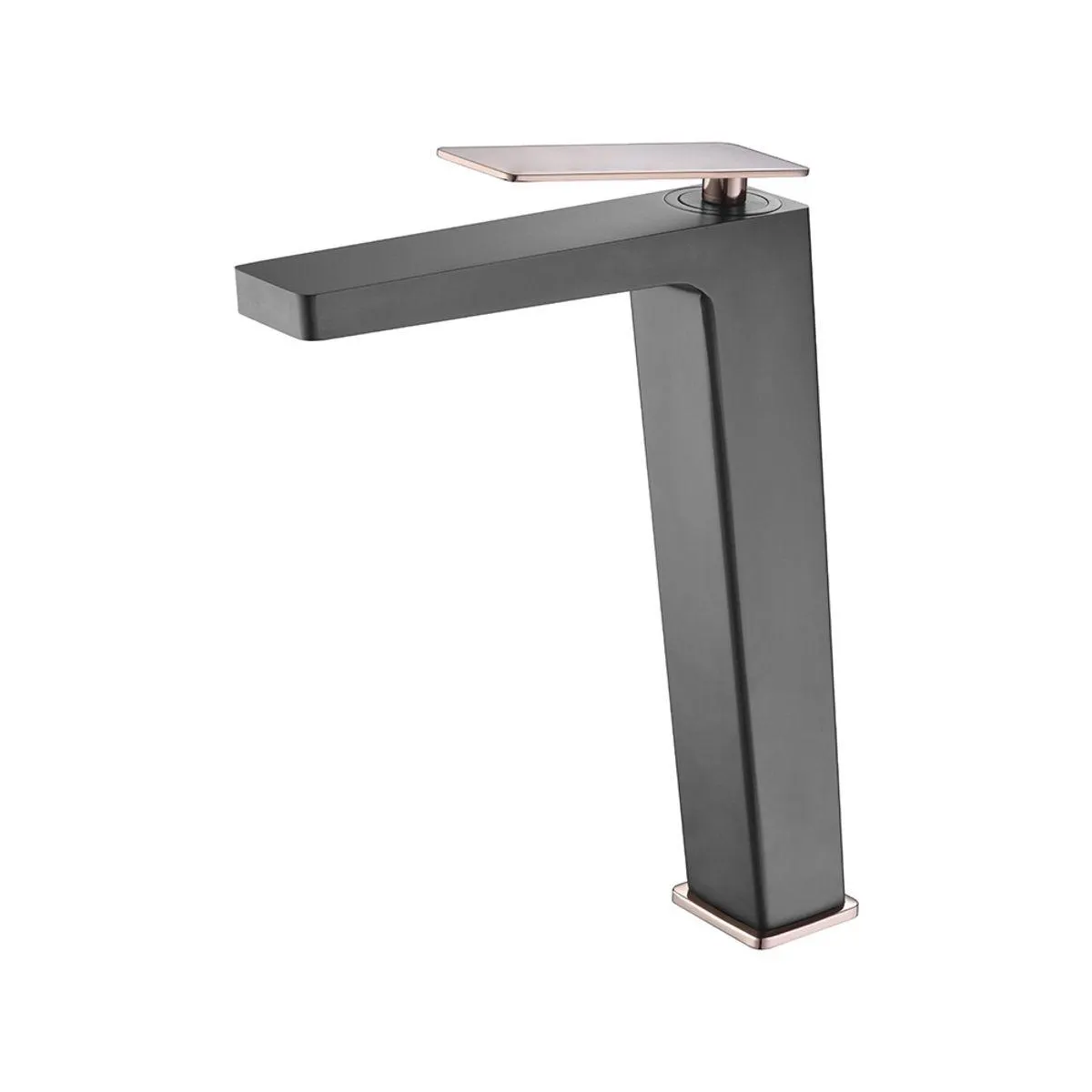 Grifería de lavamanos Alta Essenza Negro-Oro Rosa Mate