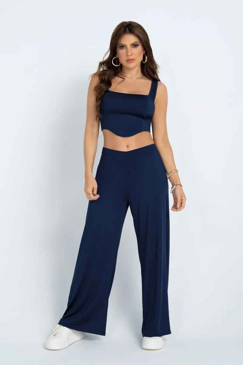 CONJUNTO X 2 CAMISETA - PANTALON Azul
