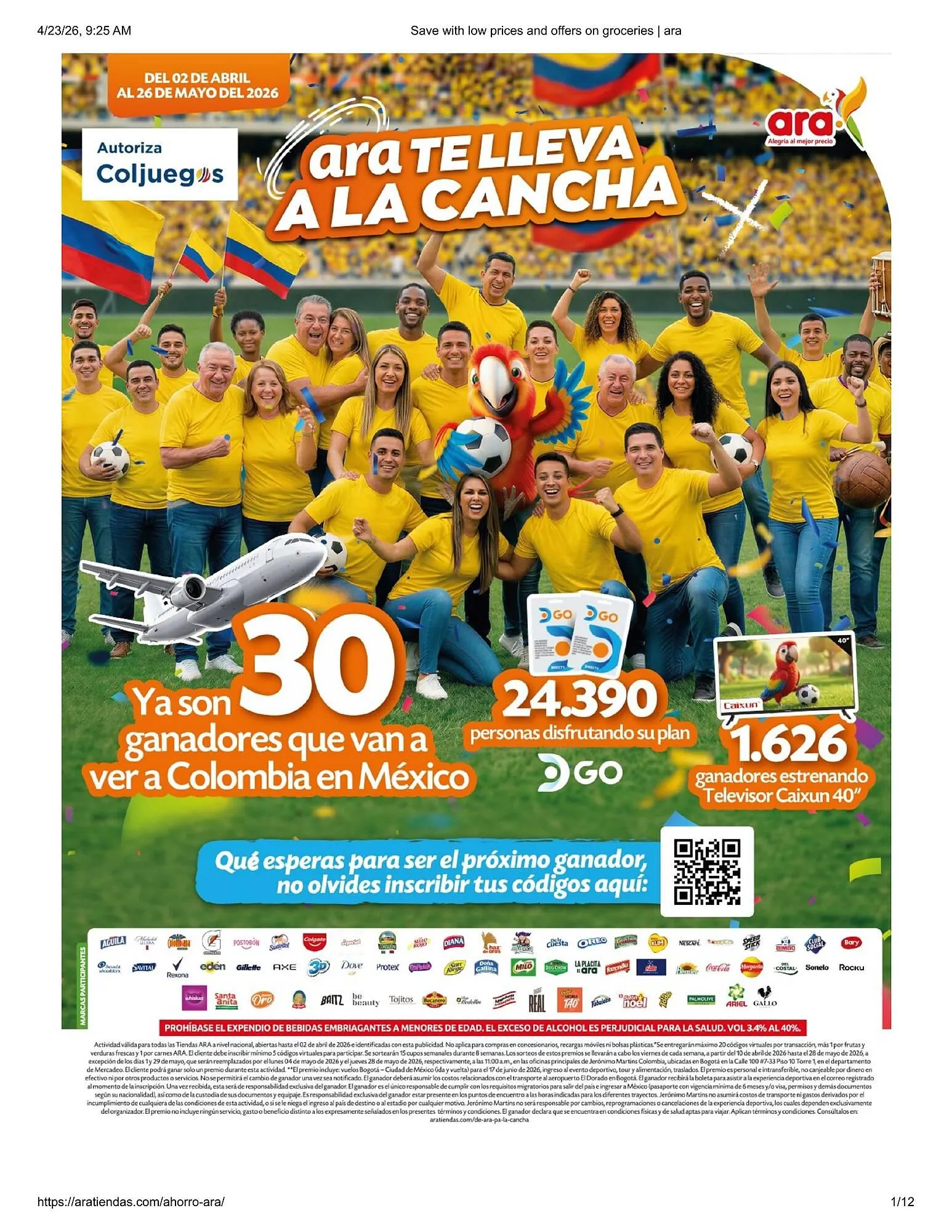 Catalogo de Catálogo Ara 23 de abril al 26 de mayo 2026 - Pag 1