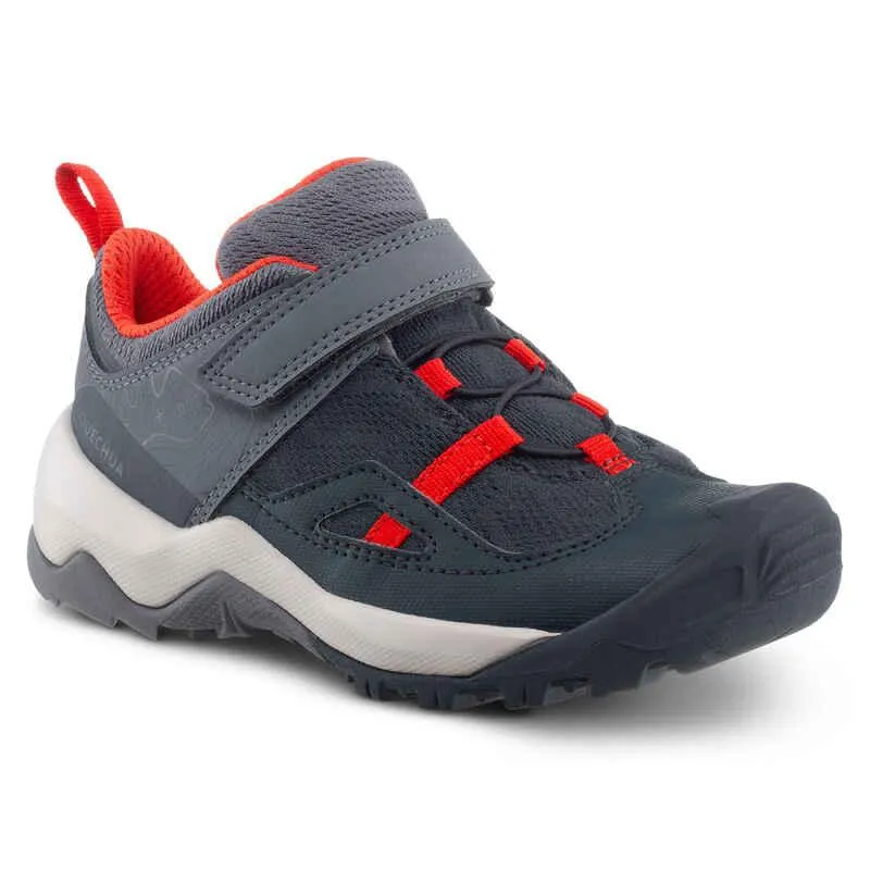 Tenis de agarre Para Senderismo Niños Pequeños Crossrock Quechua Rojo