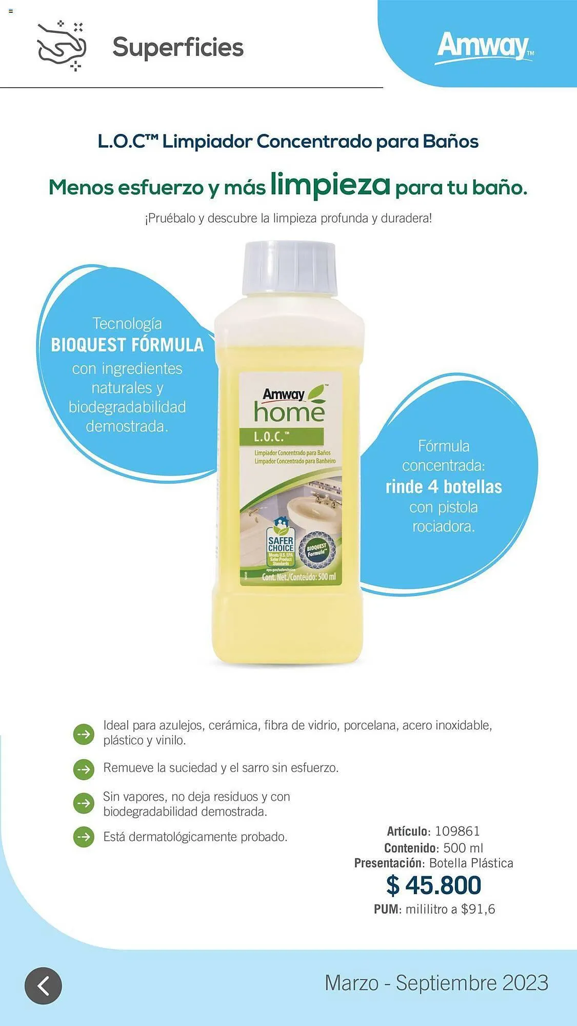 Catalogo de Catálogo Amway 31 de marzo al 1 de septiembre 2023 - Pag 6