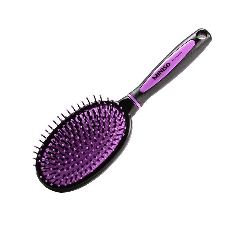 Cepillo Masajeador Para Cabello, Mediano, Morado