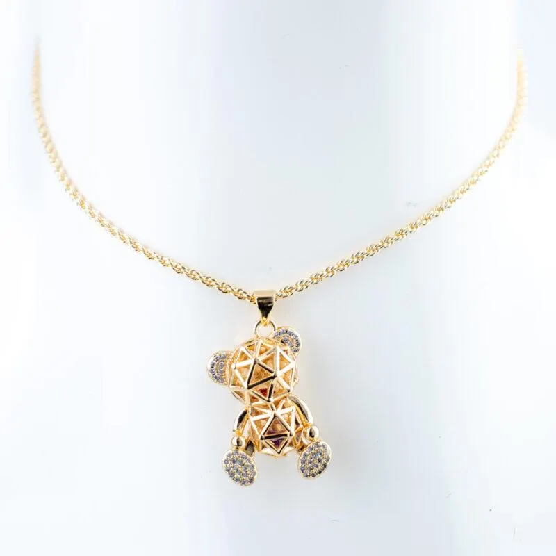 COLLAR OSO 18K DOR