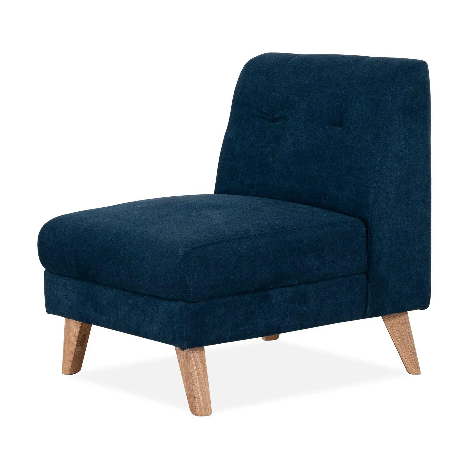 Poltrona Paul Microfibra Kazan Azul, Natural