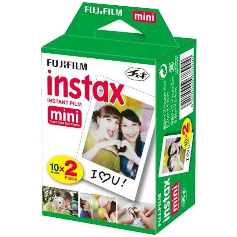 Papel fotográfico fujifilm instax mini x 20 unidades