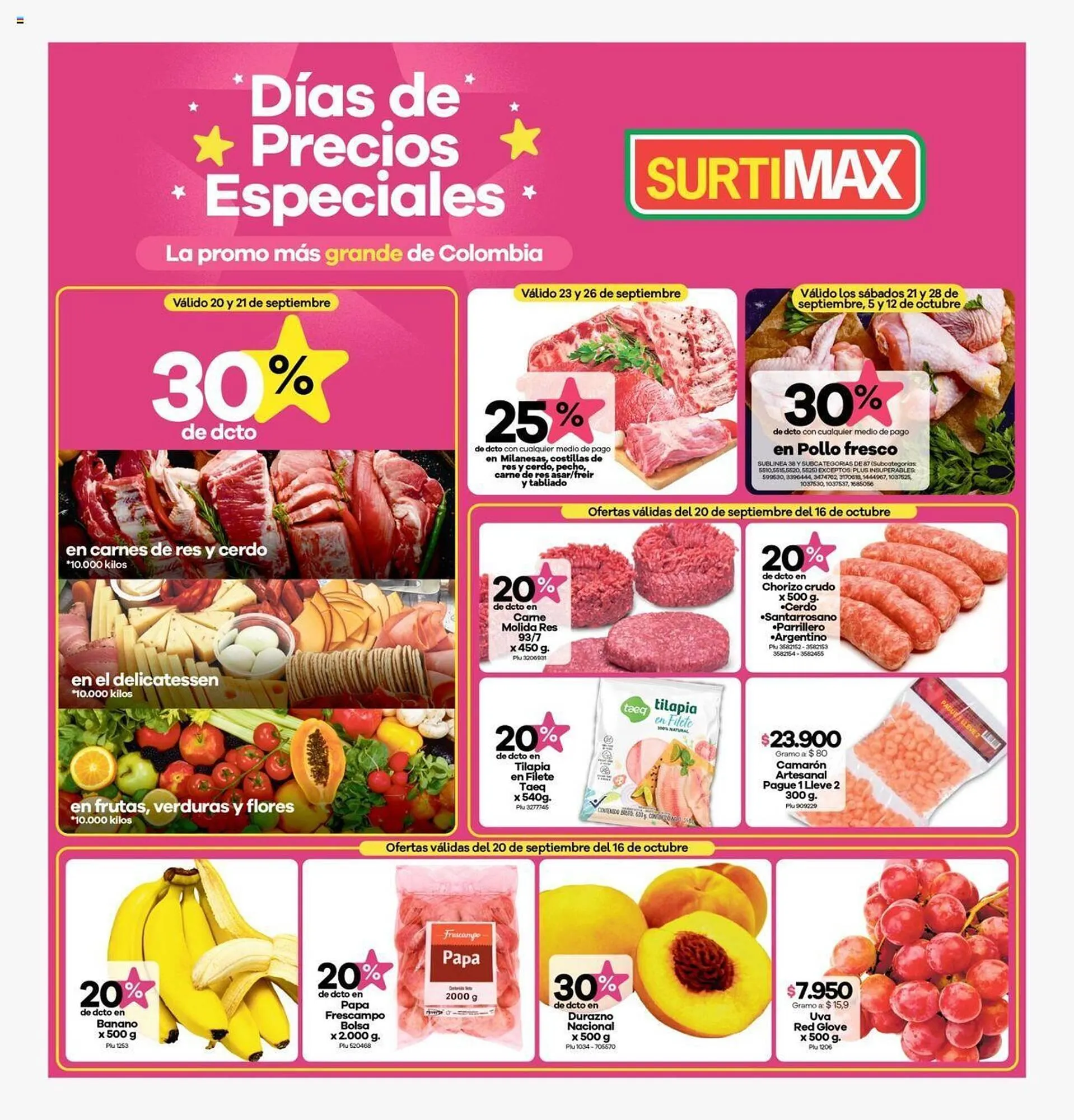 Catalogo de Catálogo Surtimax 20 de septiembre al 16 de octubre 2024 - Pag 1