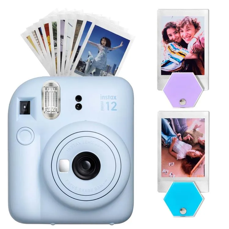 Kit FUJIFILM Hexagon con Camara Instax Mini 12 Azul