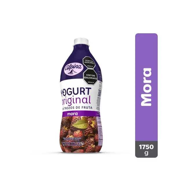 Yogurt Original Alpina Mora Botella 1750 g