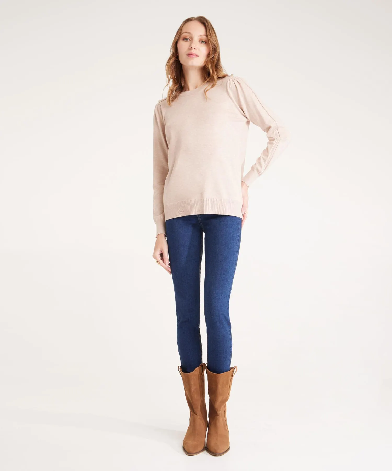 Jean Tipo Push Up Tono Medio Oscuro