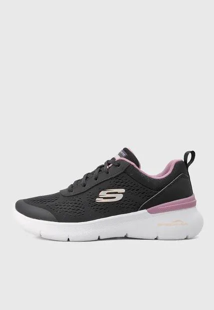 Tenis Training Negro-Blanco-Palo Rosa SKECHERS Skech-Air Dynamight 2.0