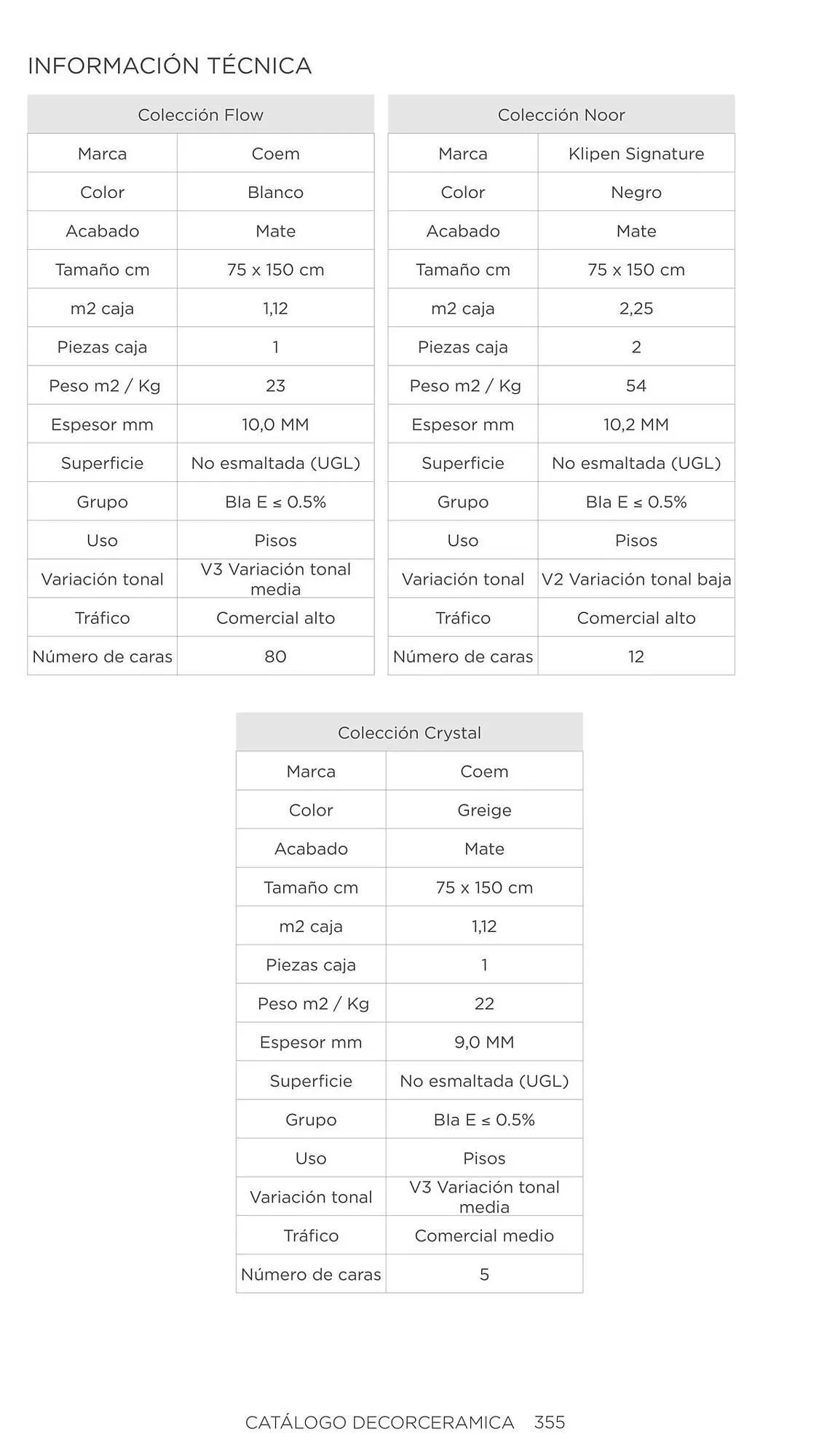 Catalogo de Catálogo Decorceramica 6 de noviembre al 6 de mayo 2025 - Pag 355